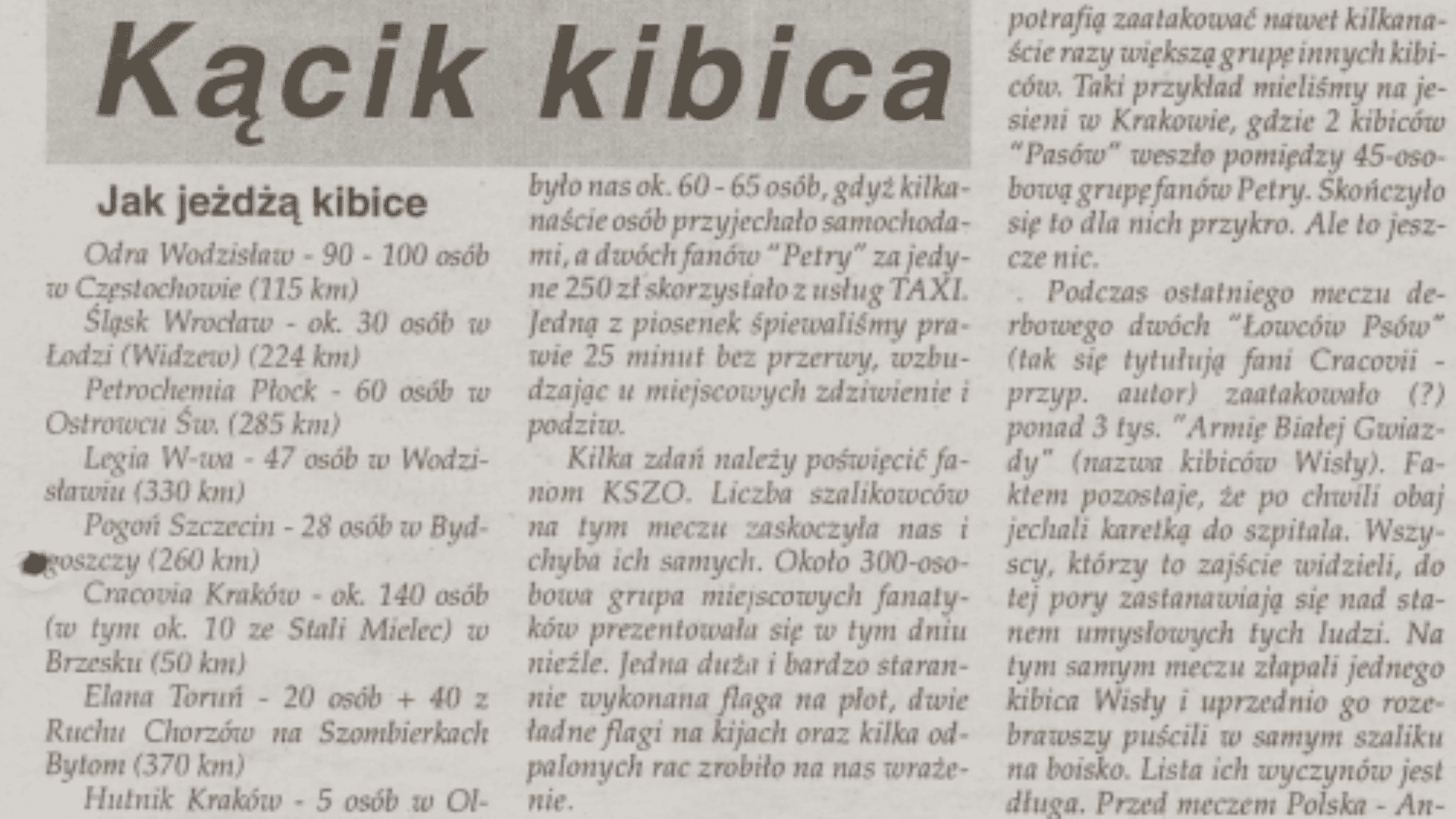 Read more about the article Kącik kibica – Fani Petrochemii w Ostrowcu Świętokrzyskim