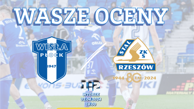 Oceny po meczu Wisła Płock Stal Rzeszów 2.04.2024