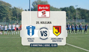 Read more about the article Betclic 3. Liga: Wisła II Płock – Jagiellonia II Białystok. Przeświąteczne starcie rezerw.