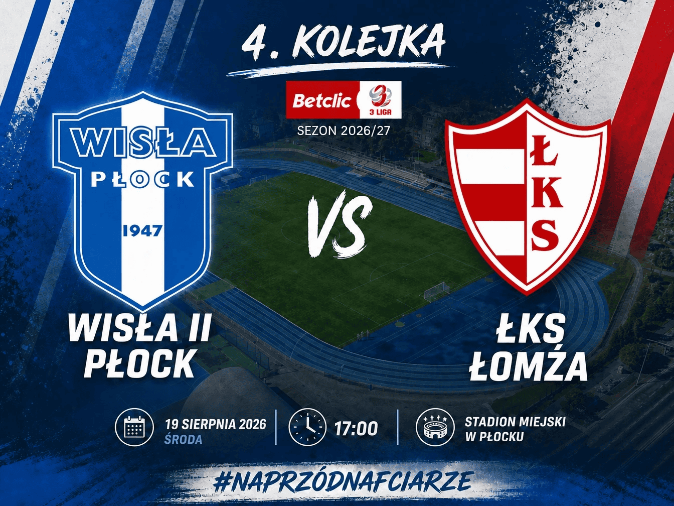 Read more about the article [3 Liga] Wisła II Płock podejmuje ŁKS Łomża