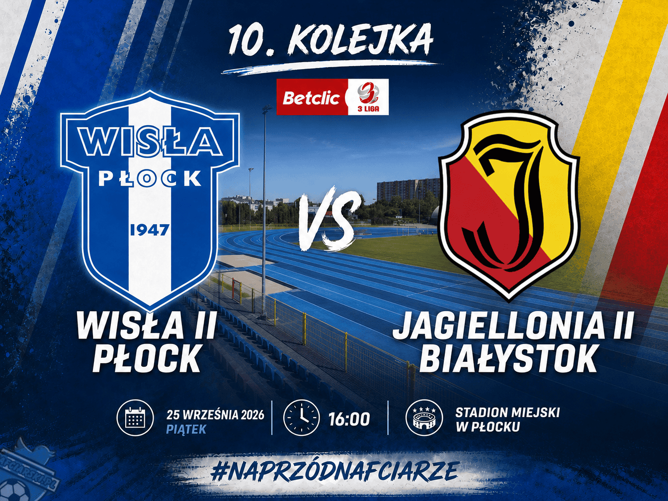 Read more about the article [3 Liga] Wisła II Płock – Jagiellonia II Białystok
