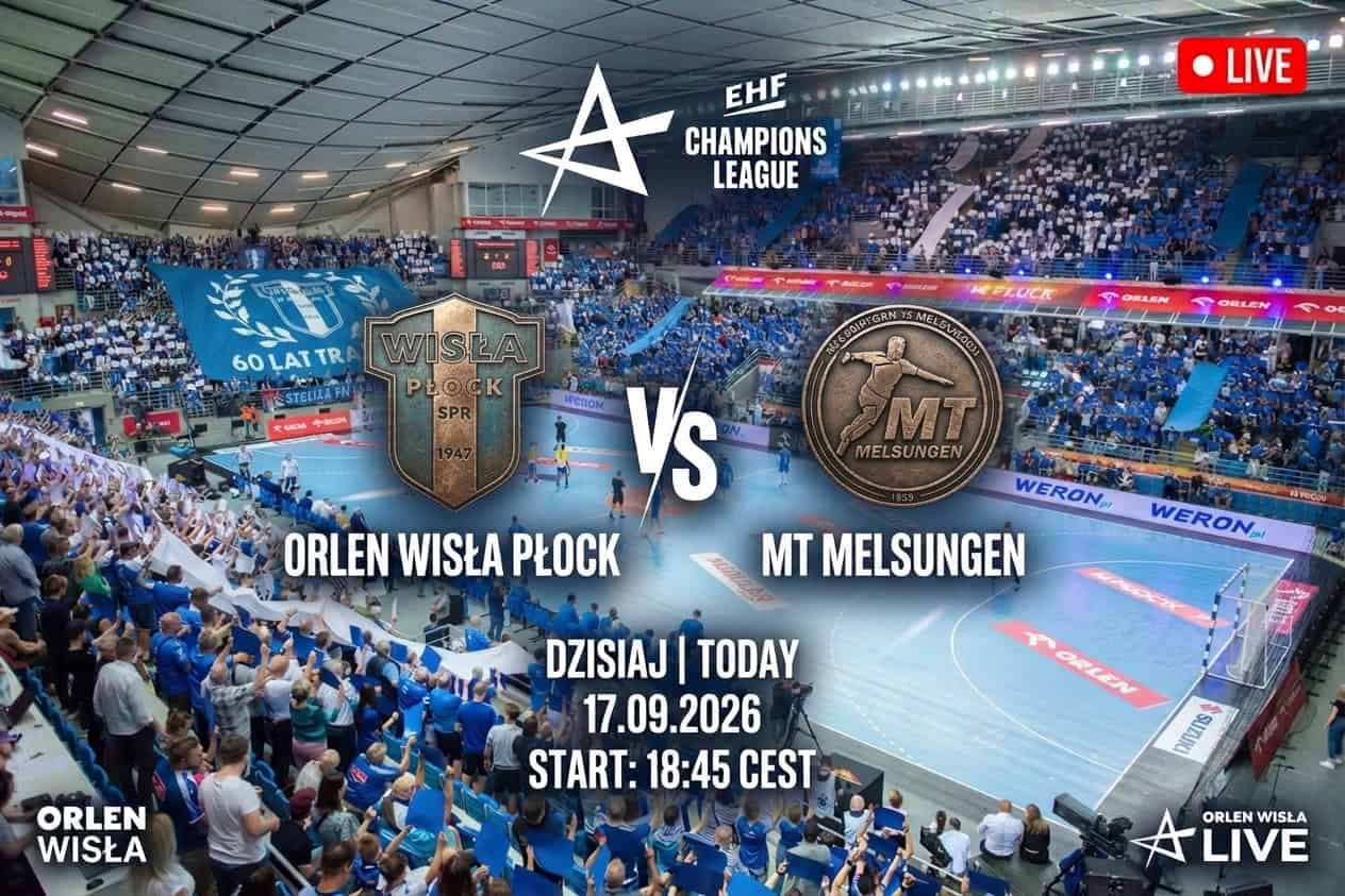 Read more about the article Relacja LIVE EHF Champions League – ORLEN Wisła Płock – MT Melsungen