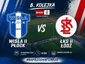 Read more about the article [3 Liga] Wisła II Płock – ŁKS II Łódź