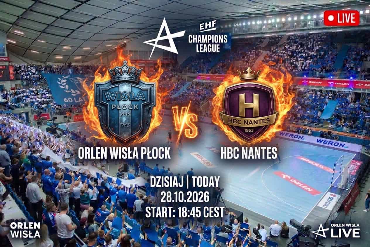 Read more about the article ORLEN Wisła Płock – HBC Nantes [Relacja LIVE]